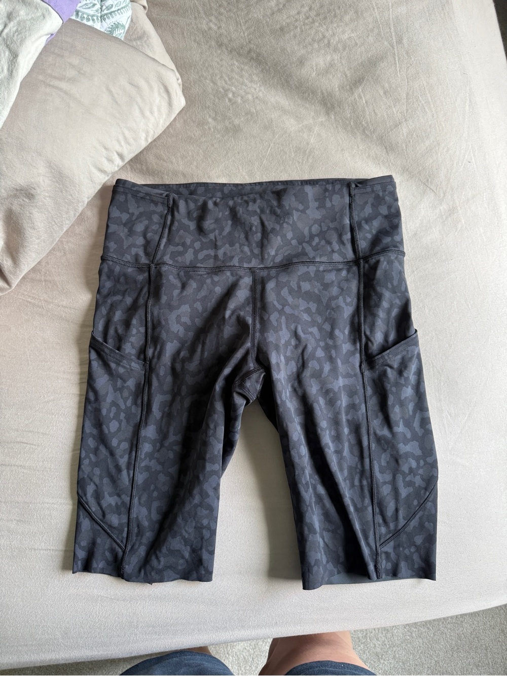 lululemon athletica Black Camo High-Rise Pocket Athletic Shorts